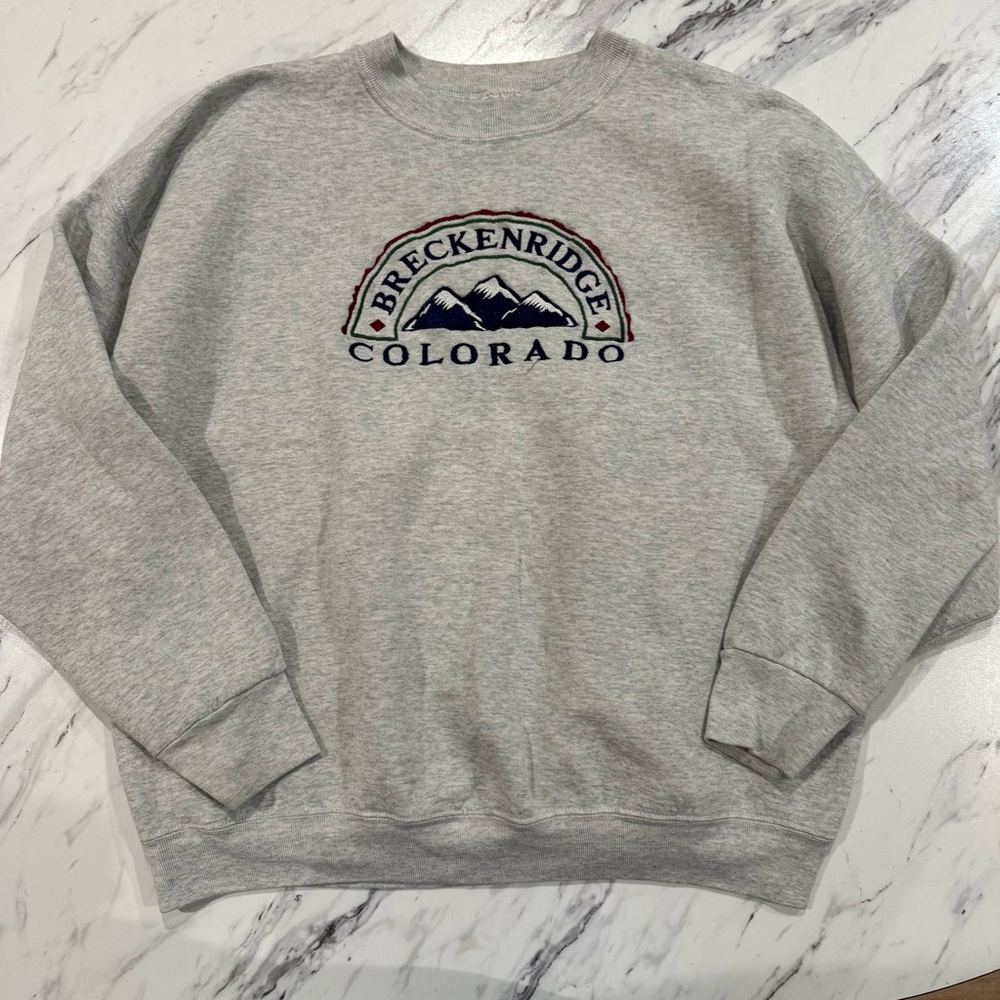 90s Stitched Crewneck COLORADO Breckenridge Crewneck